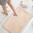 thumbnail image 1 of Bathroom Rugs Premium Microfiber Bath Rug Quick-Dry Soft Absorbent Bathroom Rug Beige 16"x24", 1 of 8
