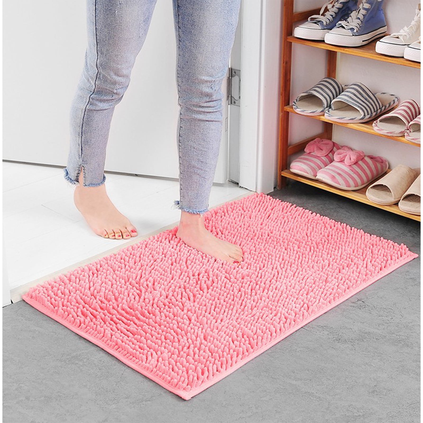Bathroom Rugs Quick Dry Bathroom Carpet, Fluffy Soft & Bath Rugs for Bathroom, Bath Mat with