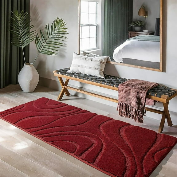Bathroom Rugs Runner 24 X 72 Inch,Extra Long Bathroom Rug Non-Slip,Machine Washable[1]