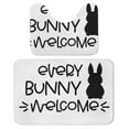 thumbnail image 1 of Bathroom Rugs Set 2 Pieces, Every Bunny Welcome Bathroom Set - Quick Drying Bath Mat And U-Shaped Toilet Rug, Water Absorbent Bath Carpet For Bedroom Floor Living Room, Machine Washable, 1 of 6