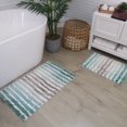 thumbnail image 1 of Bathroom Rugs Set of 2, Soft Microfiber Bath Mats, Absorbent & Quick Drying, Non-Slip Rubber Backing, Machine Washable Bathroom Floor Mats for Tub, Shower, Sink – 20x32, 24x40 Turquoise, 1 of 3