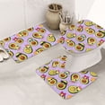 Bathroom Rugs Set 3 Piece - Cartoon Avocados, Non-Slip Bath Mats ...