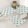 Bathroom Rugs Set 3 Piece - Cute Christmas gift Dog, Non-Slip Bath Mats ...