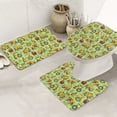 Bathroom Rugs Set 3 Piece cute tractor, Bath Mats, Toilet Lid Cover