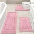 thumbnail image 1 of Bathroom Rugs Set 3, Yamaziot Bath Mats, Non Slip Washable Soft Absorbent Shower Blue Runner for Tub Floor with Toilet Mat, 1 of 9