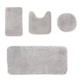 thumbnail image 1 of Bathroom Rugs Set 4 Piece, Plush Absorbent Bath Mats for Bathroom, Non Slip Machine Washable Bath Mat Set with Toilet Cover, Bath Runner and U-Shaped Contour Toilet Rug, 1 of 3