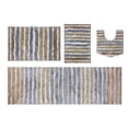 thumbnail image 1 of Bathroom Rugs Set of 4, Soft Microfiber Bath Mats, Absorbent & Quick Drying, Non-Slip Rubber Backing, Machine Wash Bathroom Floor Mats for Tub, Shower, Sink, Toilet – 17x24, 20x32, 21x54, 20x20 Linen, 1 of 2