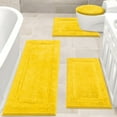 thumbnail image 1 of Bathroom Rugs Set 4, Yamaziot Bath Mats, Non Slip Washable Soft Absorbent Shower Blue Runner for Tub Floor with Toilet Mat & Cover, 1 of 9