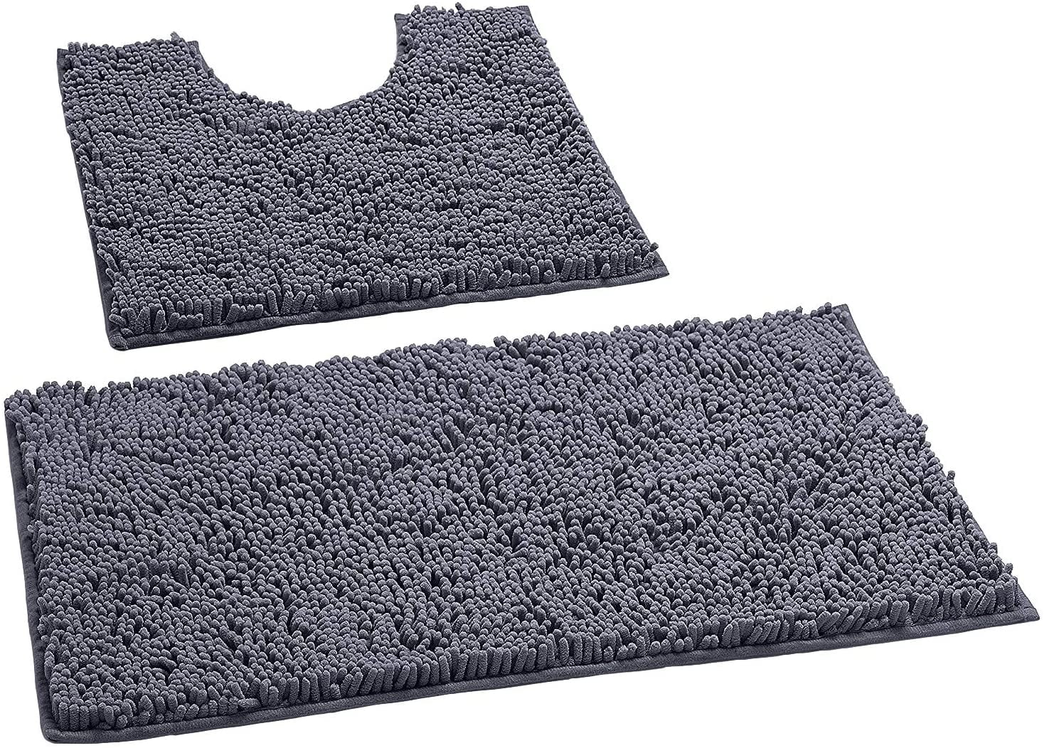 BELADOR Bathroom Rugs Sets 2 Piece - Plush Bath Mat Set Quick-Dry Soft  Chenille Bathroom Mat