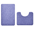 thumbnail image 1 of Bathroom Rugs Sets 2 Piece , Minimalist, Non Slip Washable Bath Mat and U-Shaped Toilet Rug (Blue), 1 of 7