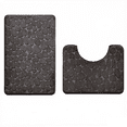 thumbnail image 1 of Bathroom Rugs Sets 2 Piece , Minimalist, Non Slip Washable Bath Mat and U-Shaped Toilet Rug (Gray), 1 of 6