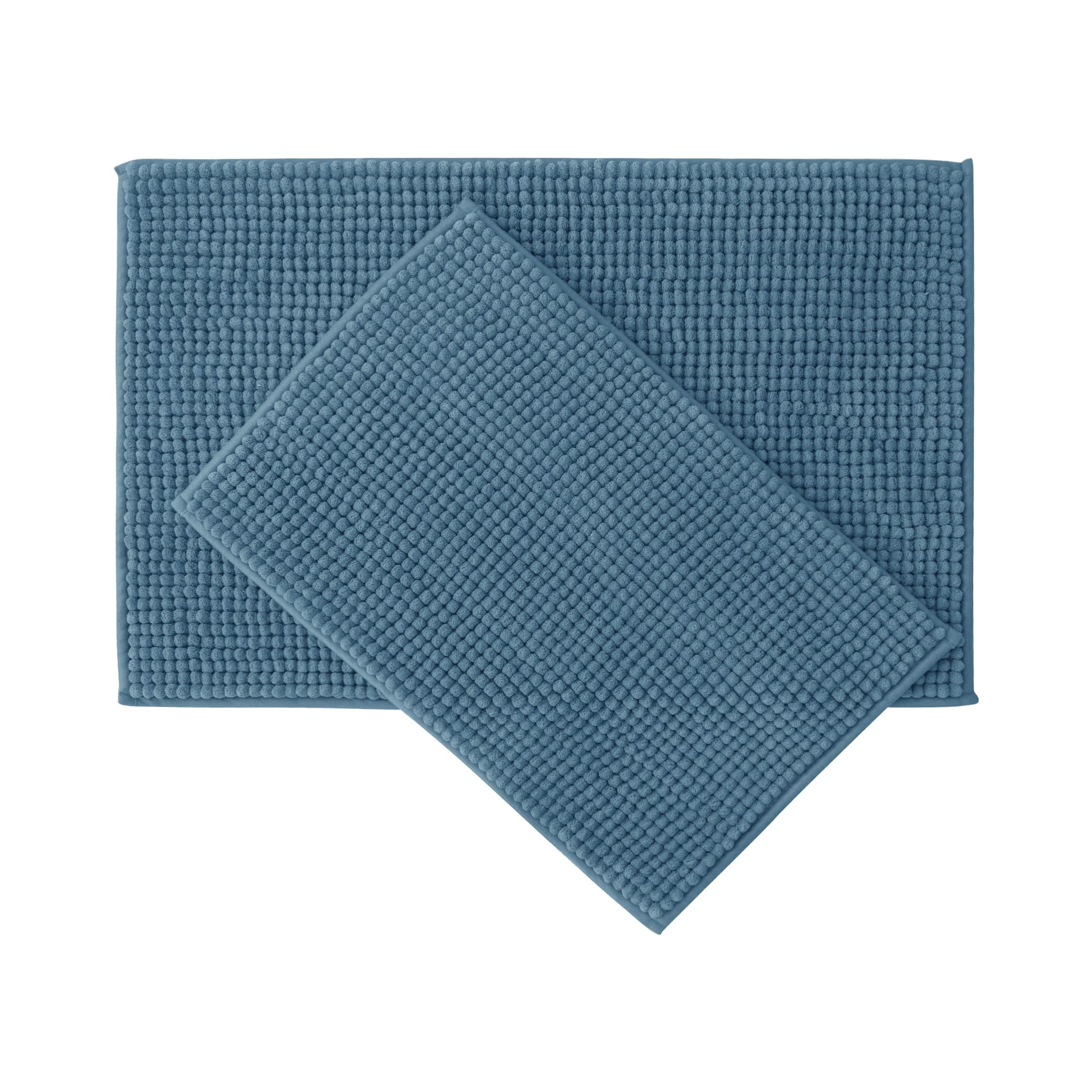 Bathroom Rugs Sets 2 Piece- Plush Bath Mat Set Quick-Dry Soft Chenille ...