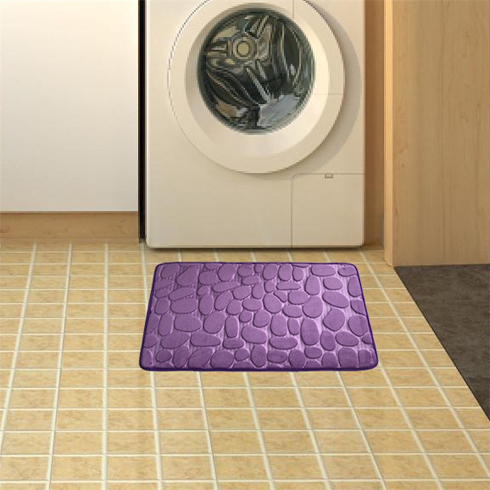 Bathroom Rugs Sets 2 Piece with Toilet Rugs U Shaped Enlarge Thicken