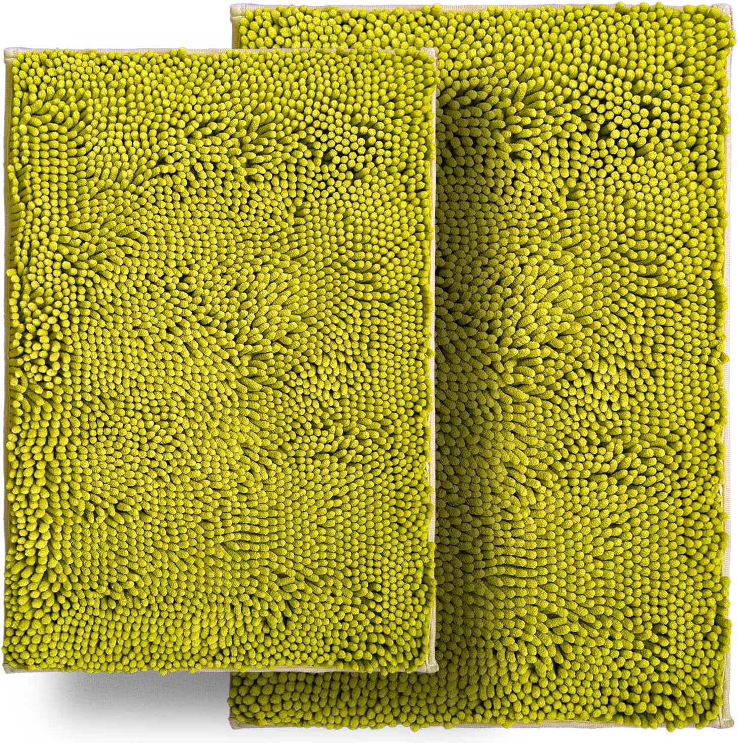 Bathroom Rugs Sets 2 Piece, Ultra Soft Absorbent Bath mat Chenille