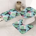 thumbnail image 1 of Bathroom Rugs Sets 3 Piece - Banana leaves_C Absorbent Non Slip Bath Mats, U-Shape Toilet Lid Cover, Contour Mat, Soft Washable Shower Mats Bath Rug Mat for Bathroom Tub Toilet, 1 of 7