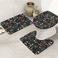 Bathroom Rugs Sets 3 Piece, Basketball Cute Bath Mats for Bathroom with
