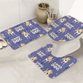 Bathroom Rugs Sets 3 Piece, Beagle Dog good Soft Bath Mats for Bathroom