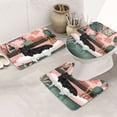 thumbnail image 1 of Bathroom Rugs Sets 3 Piece - Black Cat Pink Bathroom Absorbent Non Slip Bath Mats, U-Shape Toilet Lid Cover, Contour Mat, Soft Washable Shower Mats Bath Rug Mat for Bathroom Tub Toilet, 1 of 7