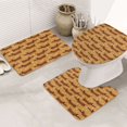 Bathroom Rugs Sets 3 Piece Dachshund Dog Puppy No.1051 Non Slip