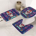 Bathroom Rugs Sets 3 Piece Dead Day Party Absorbent Non Slip Bath