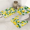 Bathroom Rugs Sets 3 Piece Lemon1 Absorbent Bathroom Mat Rugs Non