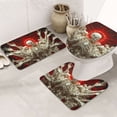 thumbnail image 1 of Bathroom Rugs Sets 3 Piece - Rising Skeletons Red Sun Absorbent Non Slip Bath Mats, U-Shape Toilet Lid Cover, Contour Mat, Soft Washable Shower Mats Bath Rug Mat for Bathroom Tub Toilet, 1 of 7