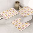 thumbnail image 1 of Bathroom Rugs Sets 3 Piece - Sassy Funny Rabbit Flower Absorbent Non Slip Bath Mats, U-Shape Toilet Lid Cover, Contour Mat, Soft Washable Shower Mats Bath Rug Mat for Bathroom Tub Toilet, 1 of 7