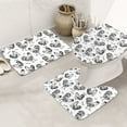 Bathroom Rugs Sets 3 Piece Sketch Cute Chicken Grass Absorbent
