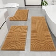 thumbnail image 1 of Bathroom Rugs Sets 3 Piece, Soft Absorbent Microfiber Bath Mats and U-Shaped Contour Toilet Rug, Plush Shaggy Bath Mat Set for Bathroom, 1 of 13
