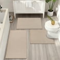 thumbnail image 1 of Bathroom Rugs Sets 3 Piece, Super Soft and Absorbent Non Slip Microfiber Toilet Bathroom Mats, 1 of 10