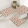 Bathroom Rugs Sets 3 Piece, Sushi Roll Cute Bath Mats for Bathroom with