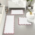 thumbnail image 1 of Bathroom Rugs Sets 3 Piece, Washable, Super Absorbent Bath Mat for Bathroom, Toilet and Tub, 1 of 9