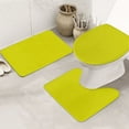 thumbnail image 1 of Bathroom Rugs Sets 3 Piece - dark-yellow Absorbent Non Slip Bath Mats, U-Shape Toilet Lid Cover, Contour Mat, Soft Washable Shower Mats Bath Rug Mat for Bathroom Tub Toilet, 1 of 7