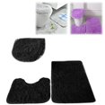 thumbnail image 1 of Bathroom Rugs Sets 3Piece Bath Rug Floor Washable Shower Rug with U-Shaped Contour Rug Toilet Lid Cover, 1 of 5