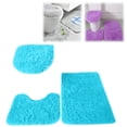 thumbnail image 1 of Bathroom Rugs Sets 3Piece Bath Rug Floor Washable Shower Rug with U-Shaped Contour Rug Toilet Lid Cover, 1 of 5