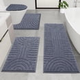 thumbnail image 1 of Bathroom Rugs Sets 4 Piece, Super Soft and Absorbent Non Slip Microfiber Toilet Bathroom Mats, 1 of 13