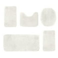 thumbnail image 1 of Bathroom Rugs Sets 5 Piece with Lid Cover Bathroom Shower Rugs with U-Shaped Contour Toilet Mat Absorbent Microfiber Plush Bath Mats Non Slip Bath Rugs Machine Washable Bathroom Floor Mats, 1 of 5