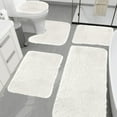 thumbnail image 1 of Bathroom Rugs Sets 5 Piece, Plush Bathroom Mats Set Extra Thick, Non Slip Bath Mats for Bathroom, Water Absorbent, Washable Bath Rugs for Tub, Toilet and Floor, 1 of 7
