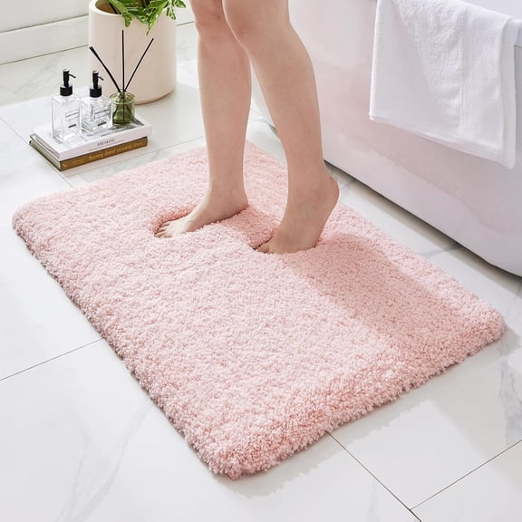 Bathroom Rugs,Shaggy Soft and Absorbent Bath Rug, Non-Slip, Thick Plush Machine Washable Dry Bath Mats for Bathroom, Tub and Shower