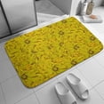 thumbnail image 1 of Bathroom Rugs Small Yellow Chrysanthemum Bath Rugs Absorbent Non Slip Door Mats Soft Carpet Washable Doormat for Kitchen Bathroom Entry Way Decor Accessories 18 x30Inch, 1 of 5