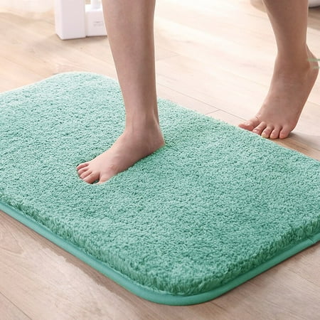 Bathroom Rugs Super Thick Fluff Fiber Bath Mat Shower Room Rugs Mats Chenille Bathroom Floor Mat Toilet Absorbent Entrance Door Mat