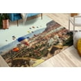 thumbnail image 1 of Bathroom Rugs, Travel Rug, Cappadocia Rug, Air Balloon Landscape in Cappadocia Rugs, Air Balloon Landscape Rug, View Rugs, Hallway Rugs, 3.3'x9.2' - 100x280 cm, 1 of 7