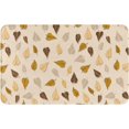 Bathroom Rugs Vintage Autumn Leaves Pattern Bath Mat Soft NonSlip Rugs