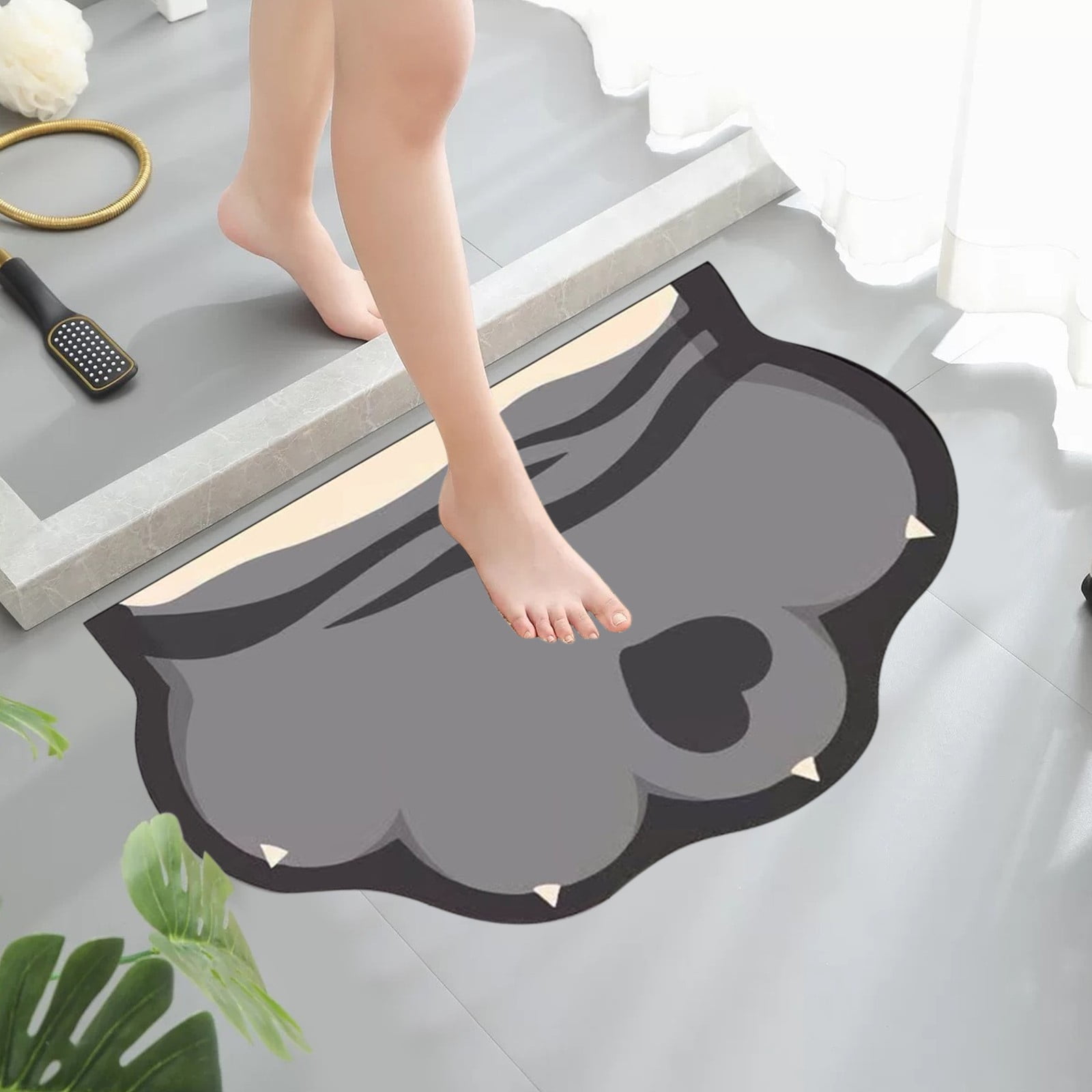 Bathroom Rugs Vmvidoty Diatom Mud Bathroom Absorbent Floor Mat Quickly