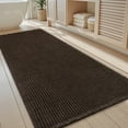 thumbnail image 1 of VUNATE Waffle Bathroom Runner 2'x6' Bath Runner Ultra-Soft Non-Slip Bath Mat Super Absorbent Quick Dry Bathroom Rugs Machine Washable Bathroom Mats for Bathroom Floor Kitchen Entryway Chocolate, 1 of 6