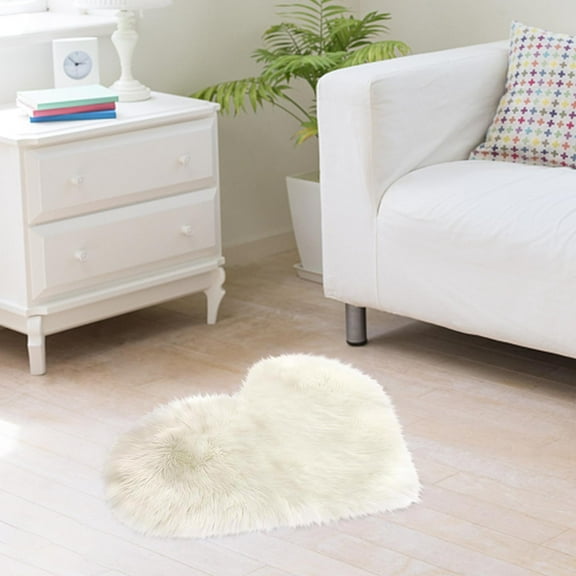 Bathroom Rugs Wool Imitation Sheepskin Rugs Faux Non Slip Bedroom Carpet Mats Area Rug Washable Rug Area Rug