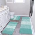 thumbnail image 1 of Bathroom Rugs, Yamaziot Bath Mat Set of 3, Absorbent Microfiber Non-Slip Shaggy Ultra Soft Bathroom Runner with U Shaped Contour Toilet Mat for Tub Front, Shower Inside Floor, 1 of 8