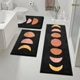 thumbnail image 1 of Bathroom Rugs, Yamaziot Bath Mat Set 3, Absorbent Microfiber Bath Rug, Non-Slip Shaggy Ultra Soft Bathroom Runner, U Shaped Contour Toilet Mat for Tub Front, Shower Floor, Door Front Inside, 1 of 8