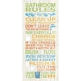 thumbnail image 1 of Bathroom Rules II Poster Print by N. Harbick, 1 of 2