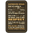 thumbnail image 1 of Bathroom Rules Silly Sign, 1 of 1